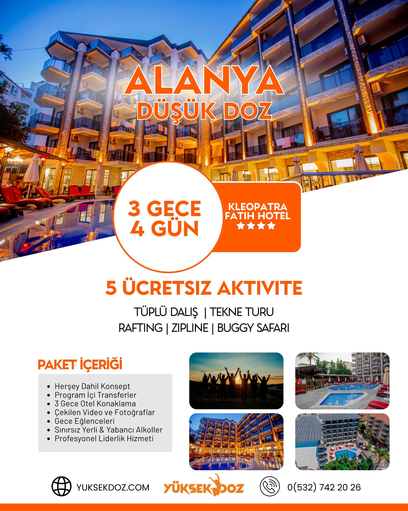 Alanya Fatih Otel - Düşük Doz